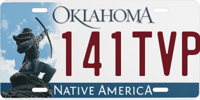 OK license plate 141TVP