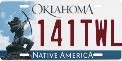 OK license plate 141TWL