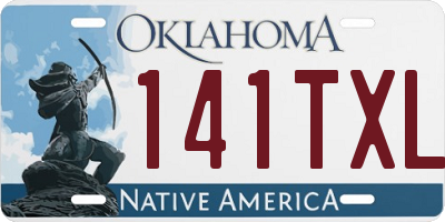 OK license plate 141TXL