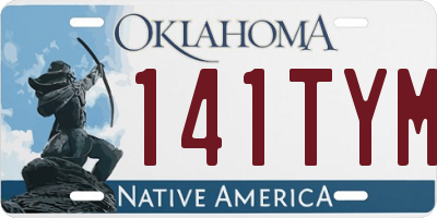 OK license plate 141TYM