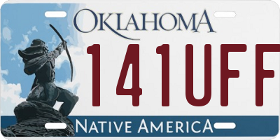 OK license plate 141UFF
