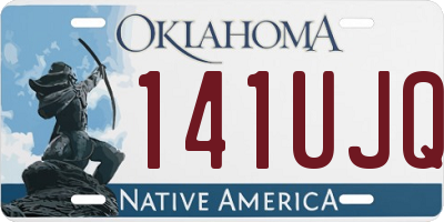 OK license plate 141UJQ