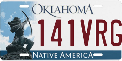 OK license plate 141VRG