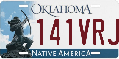 OK license plate 141VRJ