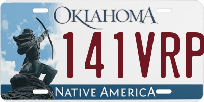 OK license plate 141VRP