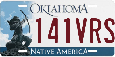 OK license plate 141VRS