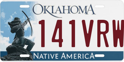 OK license plate 141VRW