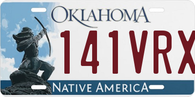 OK license plate 141VRX