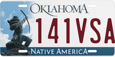 OK license plate 141VSA