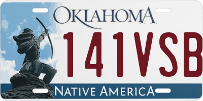 OK license plate 141VSB