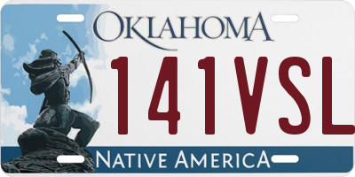 OK license plate 141VSL