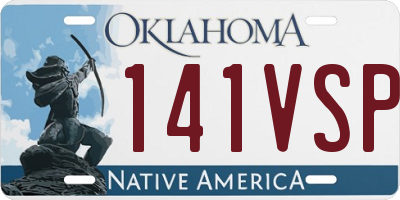 OK license plate 141VSP