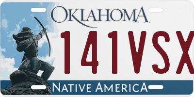 OK license plate 141VSX