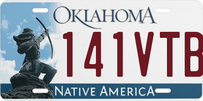 OK license plate 141VTB