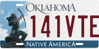 OK license plate 141VTE