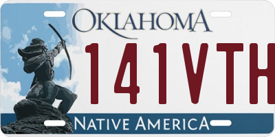 OK license plate 141VTH
