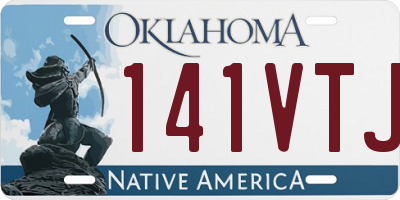 OK license plate 141VTJ