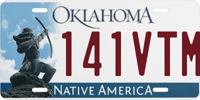OK license plate 141VTM