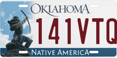OK license plate 141VTQ
