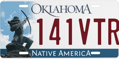 OK license plate 141VTR
