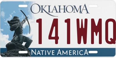 OK license plate 141WMQ