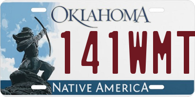 OK license plate 141WMT