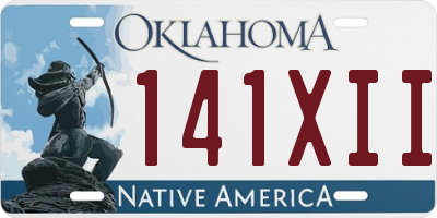 OK license plate 141XII