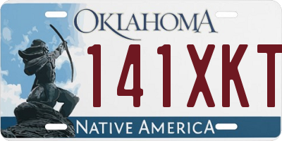 OK license plate 141XKT