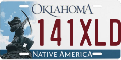 OK license plate 141XLD