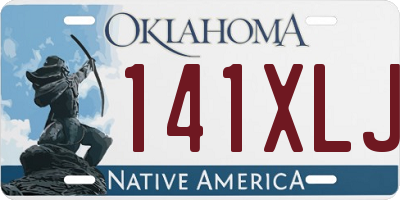 OK license plate 141XLJ
