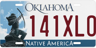 OK license plate 141XLO