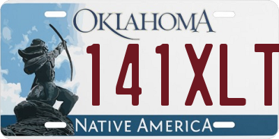 OK license plate 141XLT