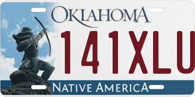 OK license plate 141XLU