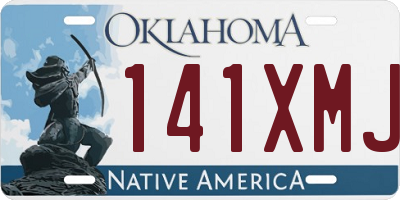 OK license plate 141XMJ