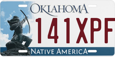 OK license plate 141XPF
