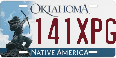 OK license plate 141XPG