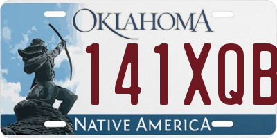 OK license plate 141XQB