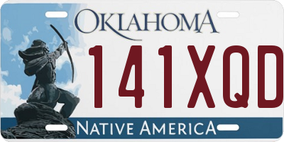 OK license plate 141XQD