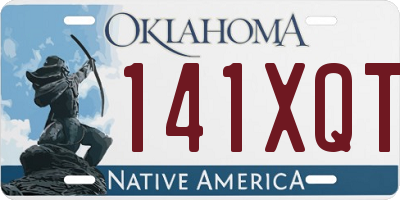 OK license plate 141XQT