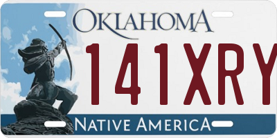 OK license plate 141XRY