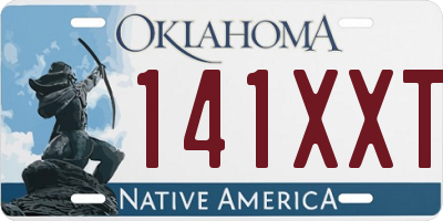 OK license plate 141XXT