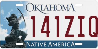 OK license plate 141ZIQ