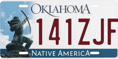OK license plate 141ZJF