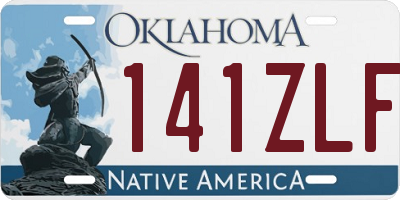 OK license plate 141ZLF