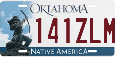 OK license plate 141ZLM