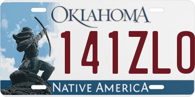 OK license plate 141ZLO