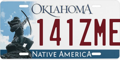OK license plate 141ZME