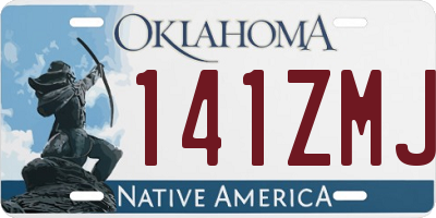 OK license plate 141ZMJ