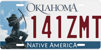 OK license plate 141ZMT