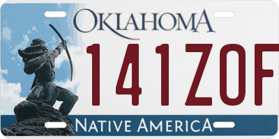 OK license plate 141ZOF